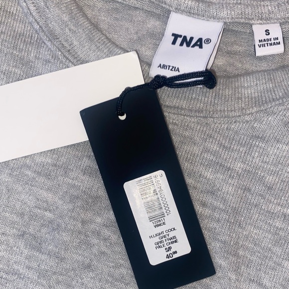 NWT Aritzia Tha Softmore Vince Sweater in Gray, Sz Small - Picture 13 of 16